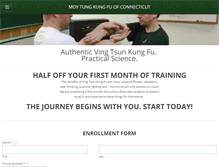 Tablet Screenshot of connecticutkungfu.org
